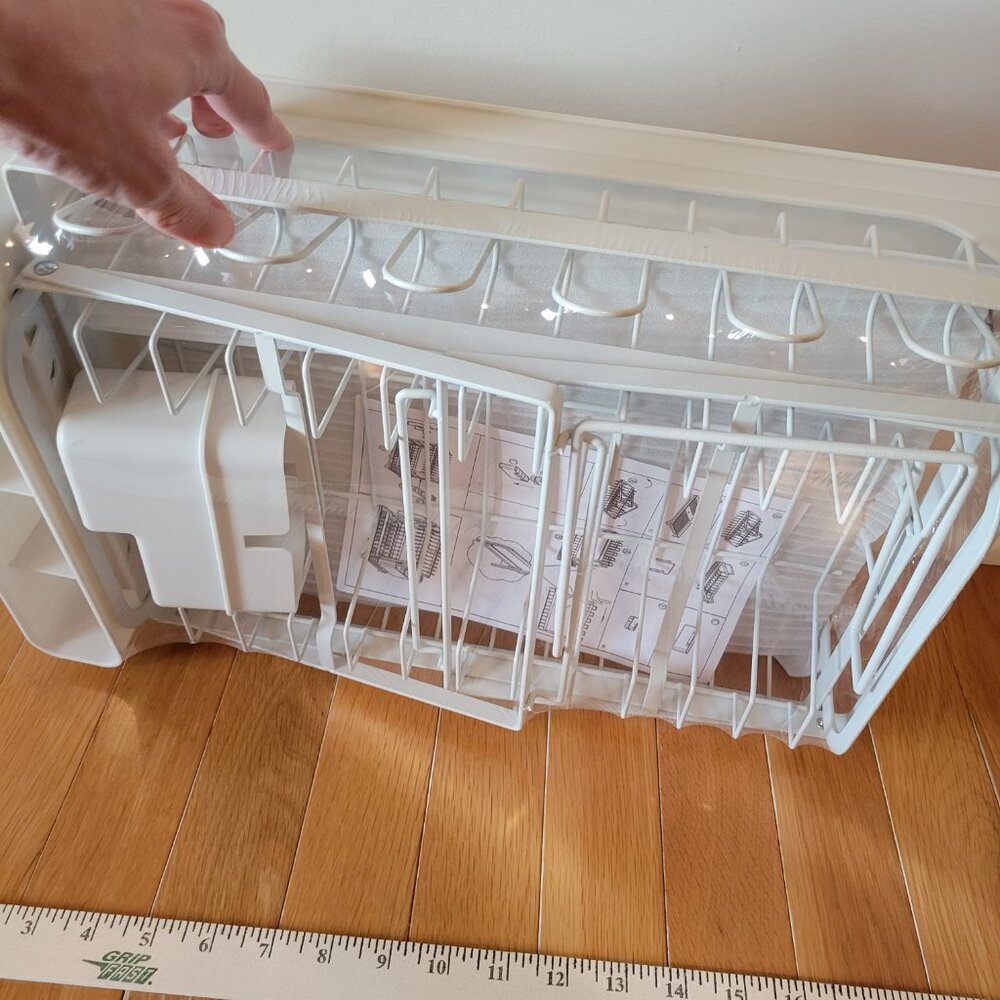 Dish drainer drying rack with drip tray - Picture 4 of 5